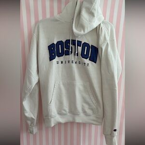 Champion White Boston University Sweatshirt